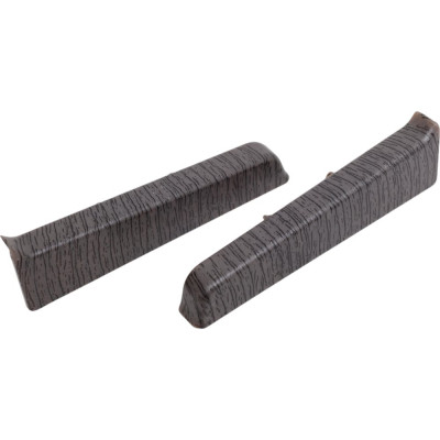 Торцевые заглушки для плинтуса DECONIKA (85 мм; 352 Каштан серый; 2 шт.) Д-П85-Тп-Ф1 352 КШТ СЕР