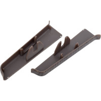 Торцевые заглушки для плинтуса DECONIKA (85 мм; 352 Каштан серый; 2 шт.) Д-П85-Тп-Ф1 352 КШТ СЕР