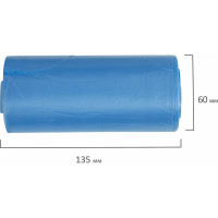 Мешки для мусора с ушками ULTRA 35 л, синие, 30 шт, прочные, ПНД, 11 мкм, 50x65 см LAIMA 607684