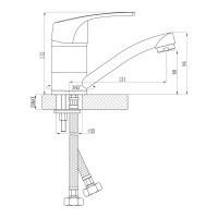 Смеситель для кухни Rossinka D40-22