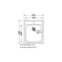 Мойка Ukinox Иннова IND500.600 GT6C 0C
