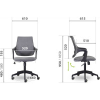 Кресло UTFC М-804 Ситро/Citro blackPL Ср QH21-1323 черное ИКСитро10
