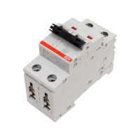 Автоматический 2-полюсной выключатель ABB S202 B63 2CDS252001R0635