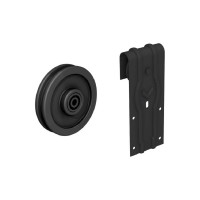 Комплект фурнитуры Valcomp YMIR на 1 дверь Roc design, полные колесики, черный матовый 219-325