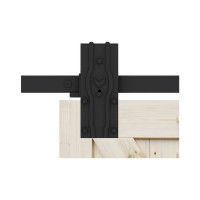 Комплект фурнитуры Valcomp YMIR на 1 дверь Roc design, полные колесики, черный матовый 219-325