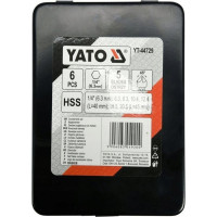 Набор конусных зенкеров YATO 6мм 6 предметов HEX YT-44729 369444729 092 1