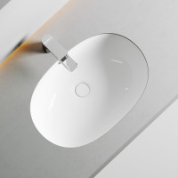 Умывальник Ceramicanova Element овальный, встраиваемый под столешницу 565x385x210 мм CN6044
