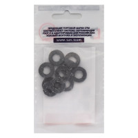 Прокладка СТМ 3/8", паронит, 15x8х2 мм, 10 шт SPSWC038-10