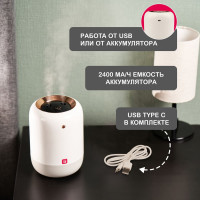 Аккумуляторный увлажнитель воздуха Halsa 1л, до 5 часов HLS09 HLS-HU-101W