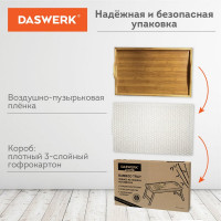 Бамбуковый складной столик-поднос для завтрака/ноутбука DASWERK 50x30x24 см 607870
