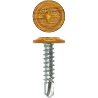 Саморез Daxmer с прессшайбой ПШС 4,2x25 сверло Золотой дуб 500 шт 00000346313