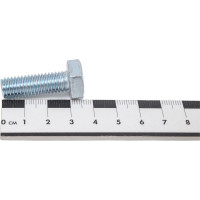 Болт МЕТАЛЛСЕРВИС М10x30, DIN 933, с полной резьбой, цинк, 20 шт. 1243623