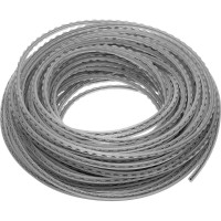 Леска EXTRA CORD двухкомпонентная зубчатый квадрат 2.4 мм, 15 м, блистер для триммера Denzel 96258