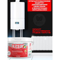 Акриловая эмаль для радиаторов отопления Olecolor (высокоглянцевая; 2.5 кг) 4300011045