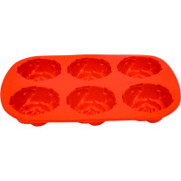 Силиконовая форма для выпечки Кошкин Дом Розочки, 6 ячеек, 26x17.5x3 см 50-11-021