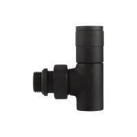 Набор дизайн-вентилей ROYAL THERMO PIANO угловой (черный) 1/2 НС-1422585