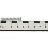 Саморез КВАДРА DIN 7982, 4.2x38 цинк, потайной, PH2, острый, коp. 500 шт. 824238001500