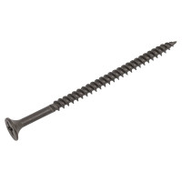 Саморез по металлу для гкл КВАДРА черный, 3.5x65, PH2, частая резьба, yп. 12 шт. 380642012812