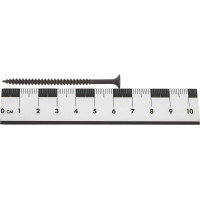 Саморез по металлу для гкл КВАДРА черный, 3.5x65, PH2, частая резьба, yп. 12 шт. 380642012812