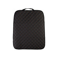 Защита спинки сиденья SKYWAY 60х50 см, кожа иск. перф., черная, строчка красная S06101032