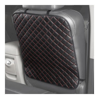 Защита спинки сиденья SKYWAY 60х50 см, кожа иск. перф., черная, строчка красная S06101032