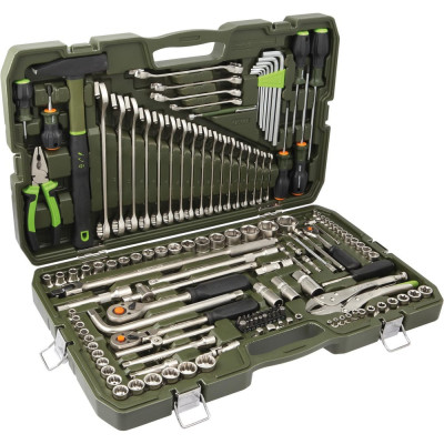 Набор Дело Техники головок 1/4", 3/8", 1/2" с инструментом, 147предм. 620847