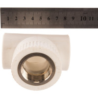 Комбинированный тройник PRO AQUA PP-R ВР белый 32 мм 1" PA24018Pb