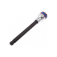 Насадка торцевая 1/2", HEX10, 140 мм, с шаровым окончанием KING TONY 40D010