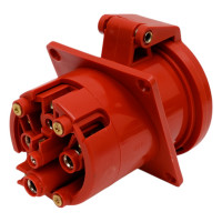 Фланцевая розетка ABL 5P 63А 400V, IP67, 100x100 MM F53S357