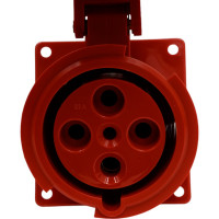 Фланцевая розетка ABL 5P 63А 400V, IP67, 100x100 MM F53S357