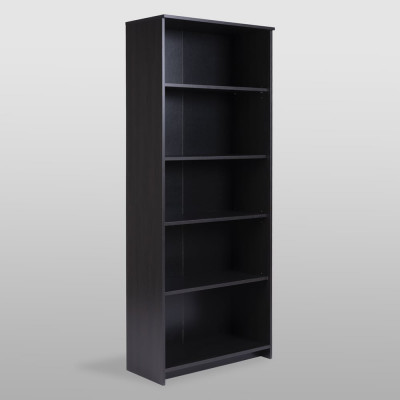 Стеллаж Гуд ЛАКК СИРИУС 5 полок, 78x34x190 см, черный, дуб венге 2.02.07.120.5