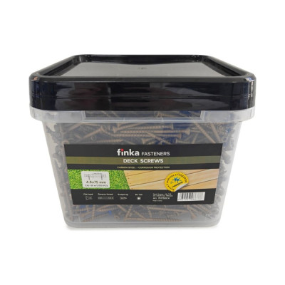 Саморезы для монтажа террас и фасадов Camo Deck Wood Screws 75x4,8 mm, C4, T25 1750 шт., с антикоррозийным покрытием, арт. 751750C4