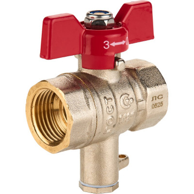 Шаровый кран SANEXT ГОСТ, PN40, для термодатчика Ду 15, ВР 1/2" 5905