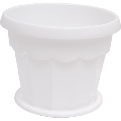 Цветочный горшок ЗПИ Альтернатива Гармония 1,5л белый М1409