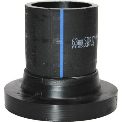 Втулка под фланец Флексапайп + ПЭ100, SDR17, Ø63, удлиненная FLEXAPIPE УТ0049743