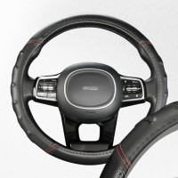 Оплетка SKYWAY Carbon-2 M, черная, экокожа S01102426