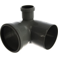 Канализационный переходной универсальный тройник АТЛАС ПЛАСТ 90 градусов DN 110х50 правый SPCTVR110050