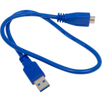 Кабель Cablexpert USB 3.0 Pro, AM/microBM, 9P, 50см, экран синий CCP-mUSB3-AMBM-0.5M
