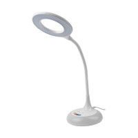 Светодиодный настольный светильник General Lighting Systems 8Вт, 530лм, 2800-6500К, белый свет, RGB-подсветка, сенсорный, белый GLTL-024-8 800024