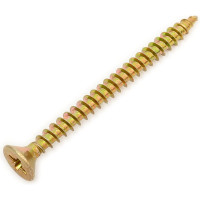 Универсальный саморез Стройметиз 5,0х60 желтый цинк уп. 100 шт. коробка 2140885