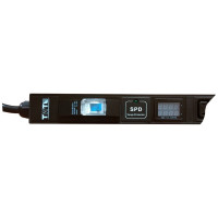 Вертикальный блок розеток, 4xC19 + 20xC13, 250V, 32A, A/V-метр, шнур 3 метра, вилка IEC309 TWT-PDVI-4C9-20C3-I9
