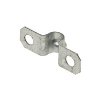 Металлическая двухлапковая скоба EKF d10-11 мм 10 шт. PROxima sm-2-10-11-r