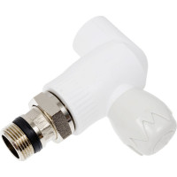 Шаровой кран для радиатора Blue Ocean полипропиленовый, угловой - 25х3/4 PPRF/PPR/EBVH-1(W)-25х3/4"