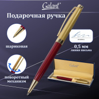 Подарочная шариковая ручка GALANT Bremen, бордовый/золотой корпус, золотистые детали, 0,7мм, синяя, 141010
