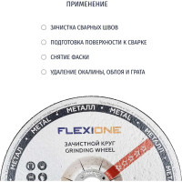 Круг зачистной по металлу и нержавейке (180х6х22.23 мм; A24 RBF27) Flexione 10001178