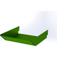 Лоток для мелочей ООО Металекс Metalex 35x150 зелёный ACPRLMZ
