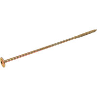 Самонарезающий шуруп с прессшайбой для дерева BOHRER 8x300, желтый цинк DSH-8/300-5