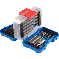 Набор бит 41 шт (Torx, Spline, Hex, 10 мм) KING TONY 1041CQ-EB
