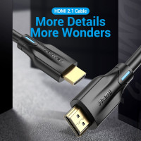 Кабель VENTION HDMI Ultra High Speed v2.1 with Ethernet 19M/19M - 3м. AANBI