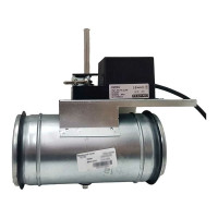 Заслонка регулирующая круглая TKD100-02DN/24V 100 мм с реверсивным электроприводом 2Нм, 24В, управление открыто/закрыто TECHNO 550102